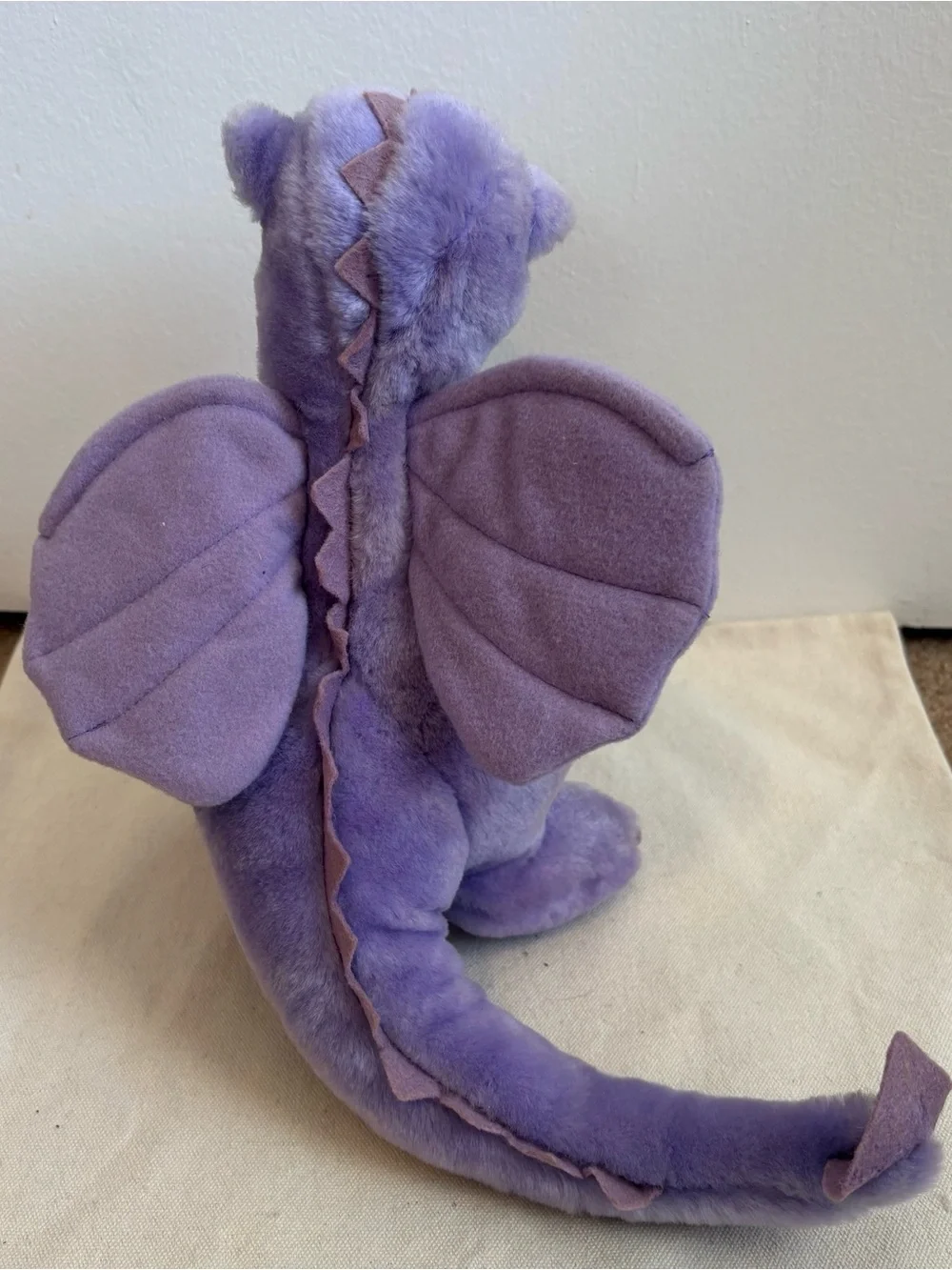 Dakin Purple Dragon Plush Stuffed Animal w/ Wings 1983 with Tag